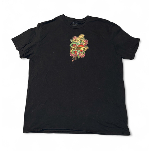 Buffy The Vampire Slayer T-Shirt Black Slayerettes Band Tee Y2K 90s Size 2X Tat - Picture 1 of 5